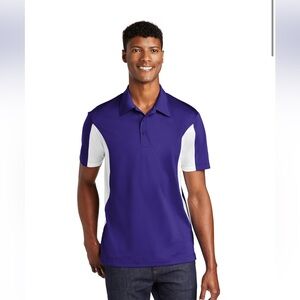 Sport-Tek® men’s medium Side Blocked Micropique Sport-Wick® Polo